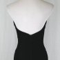 ROBERTA Vintage Black and White Gothic Velvet Tuxedo Gown 1990's Prom Dress 4