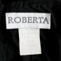 ROBERTA Vintage Black and White Gothic Velvet Tuxedo Gown 1990's Prom Dress 4