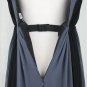 Oleg Cassini Black & Gray Embellished Pleated Silk Full Length Formal Gown 6