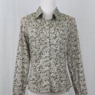 Vintage Old Navy Long Sleeve Snap Front Liberty Flower Print Cotton Shirt S