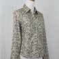 Vintage Old Navy Long Sleeve Snap Front Liberty Flower Print Cotton Shirt S