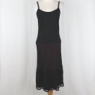 WHISTLES Black and Red Wool Knit Lace Overlay Spaghetti Strap Dress UK 10 US 6 S