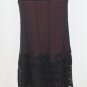 WHISTLES Black and Red Wool Knit Lace Overlay Spaghetti Strap Dress UK 10 US 6 S