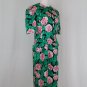 Vintage Adrianna Papell Silk 40's Inspired 1980's Floral Print Dress Suit 8