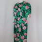 Vintage Adrianna Papell Silk 40's Inspired 1980's Floral Print Dress Suit 8