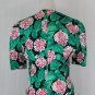 Vintage Adrianna Papell Silk 40's Inspired 1980's Floral Print Dress Suit 8