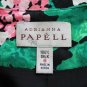 Vintage Adrianna Papell Silk 40's Inspired 1980's Floral Print Dress Suit 8