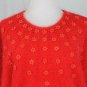 Vintage Ja Sung Soft Fuzzy Beaded Pink Angora Dolman Sleeve Pullover Sweater L