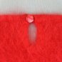 Vintage Ja Sung Soft Fuzzy Beaded Pink Angora Dolman Sleeve Pullover Sweater L