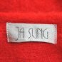 Vintage Ja Sung Soft Fuzzy Beaded Pink Angora Dolman Sleeve Pullover Sweater L