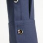 Ralph Lauren Collection Navy Blue Stretch Wool Snap Front Shirt 10