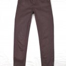 Pablo Gerard Deral Burgundy Waxed Cotton Ankle Zipper Jeans Made in France 36 2