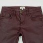 Pablo Gerard Deral Burgundy Waxed Cotton Ankle Zipper Jeans Made in France 36 2
