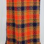 Parade New York Vintage Orange Plaid Hostess Dress Acrylic Blend Union Made S