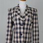 Yves Saint Laurent Nautical Plaid Silk Jacket 8 40 M