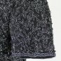 Vintage Papell Boutique 1940's Inspired Glass Beaded Silk Short Sleeve Top S