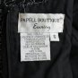 Vintage Papell Boutique 1940's Inspired Glass Beaded Silk Short Sleeve Top S