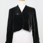 Vintage 1990's Carol Horn Dark Brown Silk & Rayon Velvet Bolero Jacket M NWT NEW