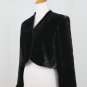 Vintage 1990's Carol Horn Dark Brown Silk & Rayon Velvet Bolero Jacket M NWT NEW