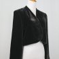 Vintage 1990's Carol Horn Dark Brown Silk & Rayon Velvet Bolero Jacket M NWT NEW