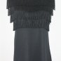 PAUL & JOE Sister Black Wool Knit Fringed Flapper Dress T1 XS