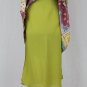 Nicole Miller Embellished Pastel Floral Silk Spaghetti Strap Midi Dress Gown 0