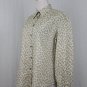 MaxMara Weekend Long Sleeve Button Down Baby Blue Flower Print Cotton Shirt M