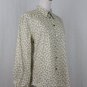MaxMara Weekend Long Sleeve Button Down Baby Blue Flower Print Cotton Shirt M