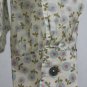 MaxMara Weekend Long Sleeve Button Down Baby Blue Flower Print Cotton Shirt M