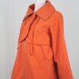 GO INTERNATIONAL Orange Brushed Cotton Blend Twill Trench Jacket XS