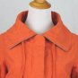 GO INTERNATIONAL Orange Brushed Cotton Blend Twill Trench Jacket XS