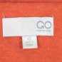 GO INTERNATIONAL Orange Brushed Cotton Blend Twill Trench Jacket XS