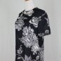 Linda Allard Ellen Tracy Chinese Peony Print Silk Blouse Short Sleeve 4