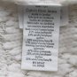 Calvin Klein Crocheted Cream Wool Blend Crew Neck Sweater S