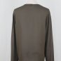 Calvin Klein Collection Vintage Silk Blouse Long Sleeves Brown Textured Stripe M