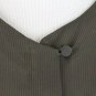 Calvin Klein Collection Vintage Silk Blouse Long Sleeves Brown Textured Stripe M