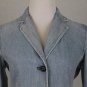 Vintage GAP Stretch Blue Denim Blazer With pink Ticking Stripe Lining BOHO 4
