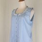 Vintage Beguiled Blue Cotton Victorian Pantaloon Bloomers Pajama Set S NEW
