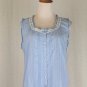 Vintage Beguiled Blue Cotton Victorian Pantaloon Bloomers Pajama Set S NEW