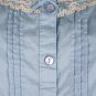Vintage Beguiled Blue Cotton Victorian Pantaloon Bloomers Pajama Set S NEW
