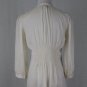 Miss Me Creamy Ivory Cotton & Silk Blend Smocked Peasant Blouse Small
