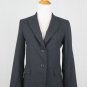 DKNY Donna Karan New York Charcoal Gray Tailored Wool Blazer Made in Italy 2 NEW