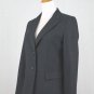 DKNY Donna Karan New York Charcoal Gray Tailored Wool Blazer Made in Italy 2 NEW