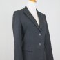 DKNY Donna Karan New York Charcoal Gray Tailored Wool Blazer Made in Italy 2 NEW