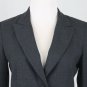 DKNY Donna Karan New York Charcoal Gray Tailored Wool Blazer Made in Italy 2 NEW