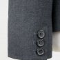 DKNY Donna Karan New York Charcoal Gray Tailored Wool Blazer Made in Italy 2 NEW
