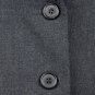 DKNY Donna Karan New York Charcoal Gray Tailored Wool Blazer Made in Italy 2 NEW