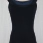 Donna Karan Black Label Collection Sleeveless Black Wool Jersey Flared Dress 8