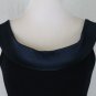 Donna Karan Black Label Collection Sleeveless Black Wool Jersey Flared Dress 8