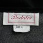 Bodalia Vintage 1980's Embellished Oversized Black Velour Ruffled Sweater Small